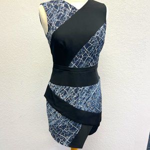BCBG Maxazria Black blue dress size 4